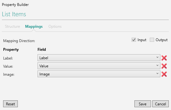 Picture showing the Mappings Tab. 